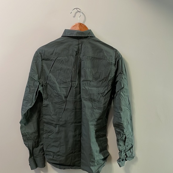 G-star Raw Button Up Shirt in Dark Military Green - Picture 3 of 13
